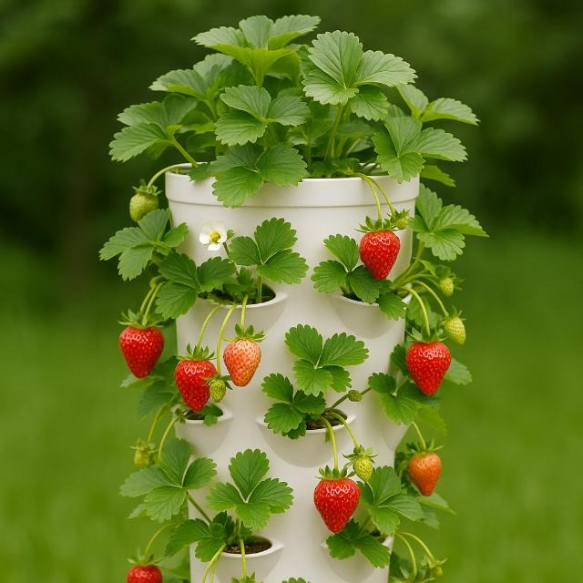 Vertical Farming Solutions For Strawberries - RanchVertical plant scientist is happy with our yield.